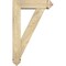 Ekena Millwork Traditional Arts and Crafts Rough Sawn Bracket w/ Offset Brace, Douglas Fir, 6"W x 20"D x 32"H BKT0604X20X32TRA03RDF - alternate 3